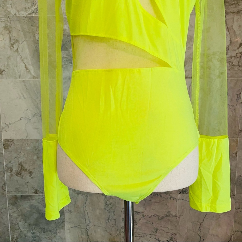 Fashion Nova Time of Your Life Neon Bodysuit - Picture 3 of 7